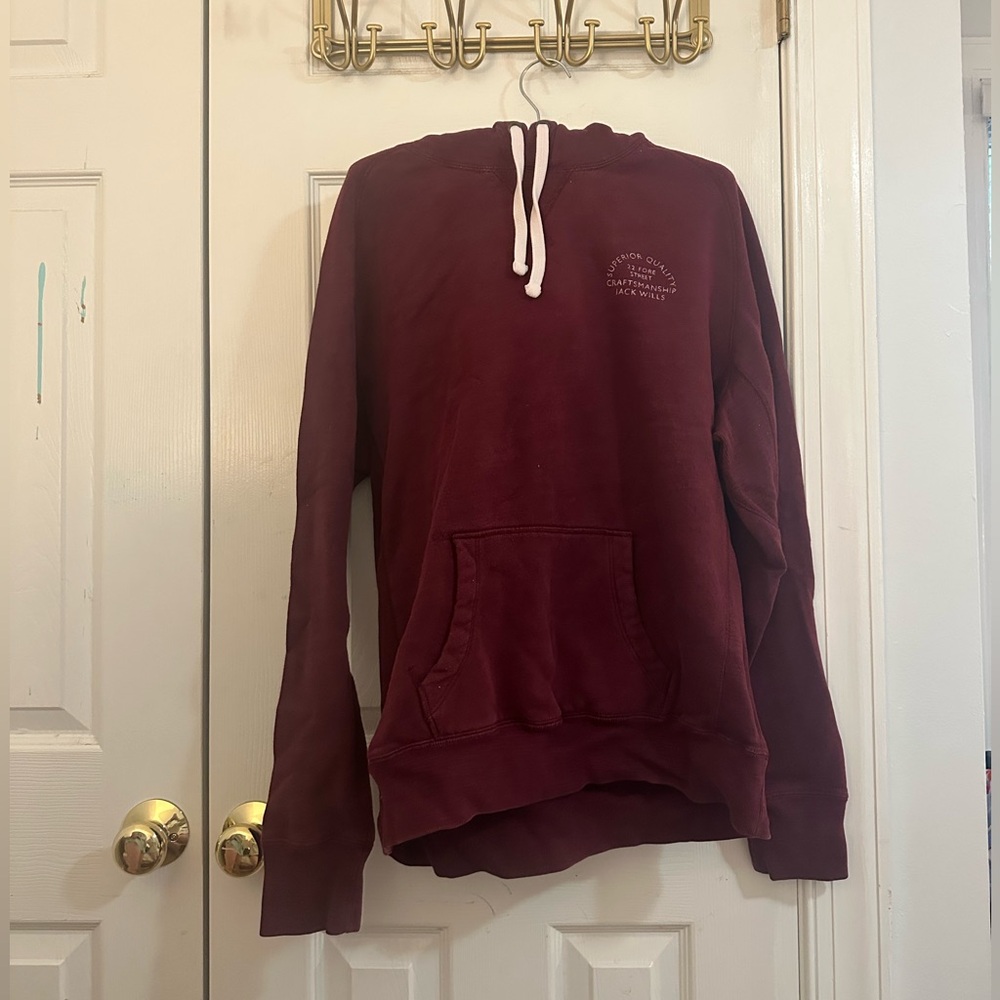 Jack Wills Burgundy Hoodie